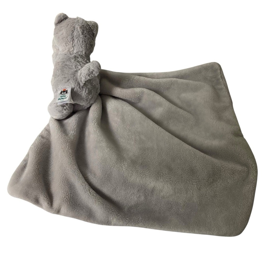 Little Jellycat London Gray Kitty Cat Lovey Baby Security Blanket JCINC2443 - Picture 4 of 12